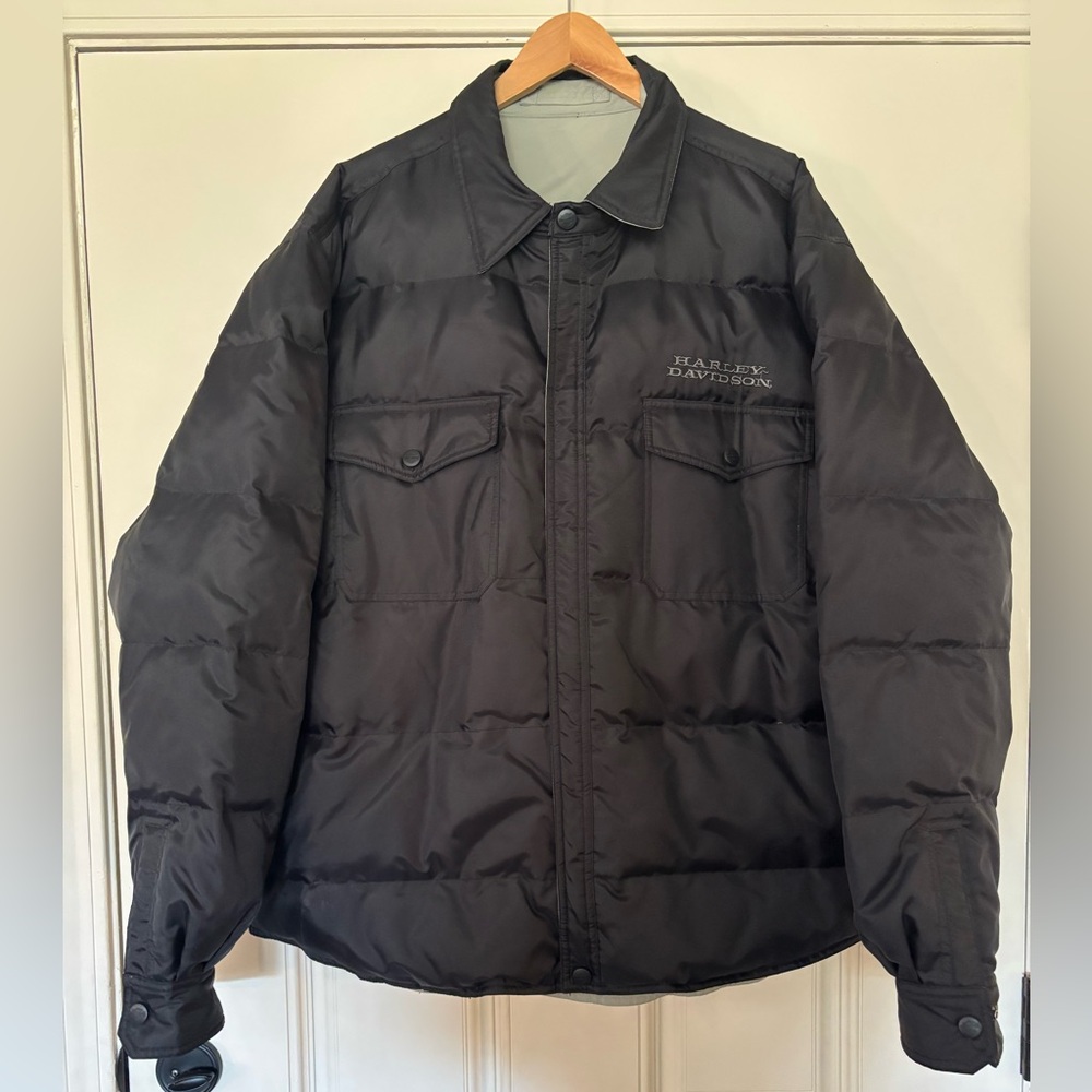 Harley-Davidson Men's Reversible Black/Gray Jacket